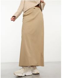 ASOS - Column Maxi Skirt With Split - Lyst