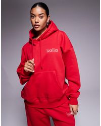 Kaiia - – exclusive – oversize-kapuzenpullover mit hohem baumwollanteil - Lyst
