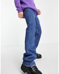 ASOS - Jeans a zampa elasticizzato lavaggio pietra scuro - Lyst