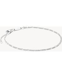 Thomas Sabo - Bracelet charm à maille alternée en argent - Lyst