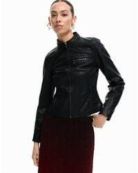 Desigual - Mao Collar Jacket - Lyst