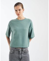 ONLY - Boxy Knit Short Sleeve Top - Lyst