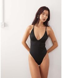 Weekday - Plunge Swimsuit - Lyst
