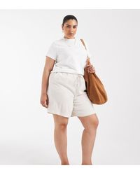 ONLY - Short Van Linnenmix - Lyst