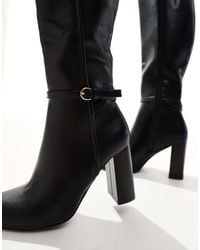 SEQWL - Knee High Buckle Boots - Lyst