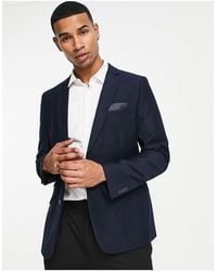 French Connection - Plain Slim Fit Suit Jacket - Lyst