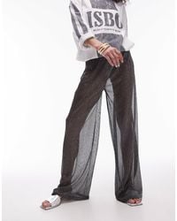 TOPSHOP - – transparente metallic-hose - Lyst