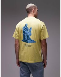 Carhartt - Camiseta Amarilla De Corte Suelto Con Motivo Estampado Arcan De - Lyst