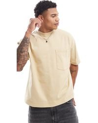 ASOS - Heavyweight Oversized Boxy T-shirt With Front Pocket - Lyst