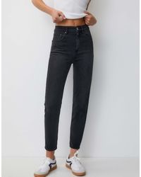 Pull&Bear - Mom jeans comfort neri - Lyst