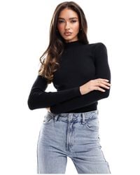 NA-KD - Knitted Top With Cross Pen Back Detail - Lyst