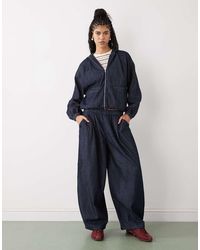 Collusion - Chambray Denim Xl Balloon Co Ord - Lyst