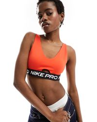 Nike - Nike Pro Training Indy Plunge Bra - Lyst