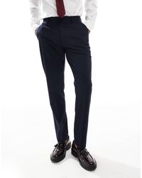ASOS - Pantalones De Traje De Corte Slim En De - Lyst