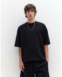 Pull&Bear - Interlock Short Sleeve Heavweight T-shirt - Lyst