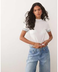 ASOS - Short Sleeve Double Layer Top - Lyst
