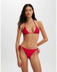 Cotton On - String Tie Side Brazilian Bikini Bottom - Lyst