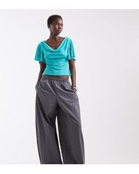 ASOS - Asos Design Tall Cotton Nylon Blend Pull On Balloon Pants - Lyst
