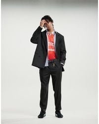 Mango - Pantaloni Sartoriali Neri Con Piega Frontale - Lyst
