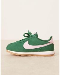 Nike - Cortez - baskets en daim - et rose clair - Lyst