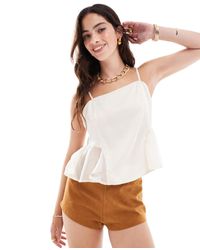 ASOS - Satin Chiffon Mix Cami Top - Lyst