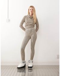 OOSC - – mehrfarbige baselayer-leggings für damen mit gepardenmuster - Lyst