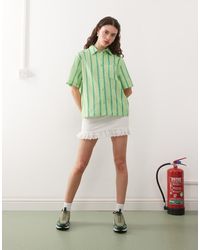 Collusion - Lace Trim Mini Skirt - Lyst