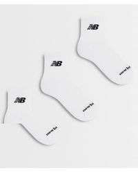 New Balance - Logo Ankle Sock 3 Pack - Lyst