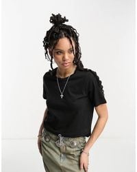 ONLY - Crew Neck T-Shirt - Lyst