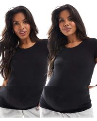 ONLY - 2 Pack Short Sleeve T-shirt - Lyst