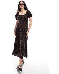 Miss Selfridge - Spun Tea Midaxi Dress - Lyst