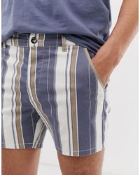 ASOS Skinny Shorter Shorts - Gray