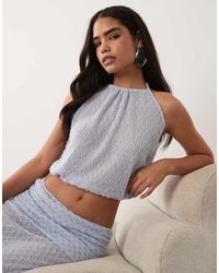 Noughts & Kisses - Knit Halterneck Top - Lyst
