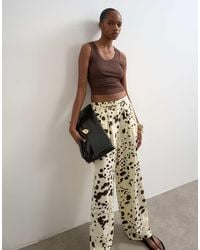 TOPSHOP - Linen Balloon Trouser With Tie Waist - Lyst
