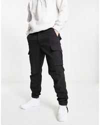 Jack & Jones - Intelligence Tapered Fit Washed Cargo Trouser - Lyst