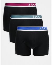 Jack & Jones - 3-pack Trunks With Contrast Logo - Lyst