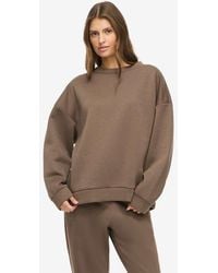 Noisy May - Bloom Ribbed Loose Fit Crew Neck Sweatshirt - Lyst