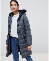 brave soul wizard short padded coat with faux fur hood