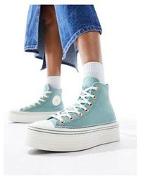 Converse - Chuck Taylor All Star Modern Lift Sneakers With Crafted Stitching - Lyst