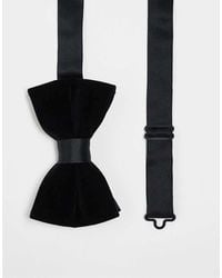 ASOS - Velvet Bow Tie With Satin Detail - Lyst