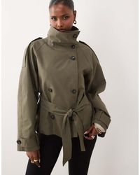 Gina Tricot - High Neck Trench Jacket - Lyst