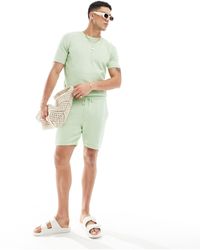 ASOS - Pantalones cortos verdes - Lyst