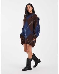 Muse Assembly - Knitted Lucie Mini Dress - Lyst