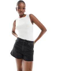 ASOS - Asos design tall - short en jean décontracté - délavé - Lyst