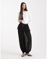 ASOS - Sheer Balloon Trouser With Skirt Overlay - Lyst