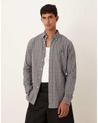 Polo Ralph Lauren - Icon Logo Custom Fit Check Sanded Twill Shirt - Lyst
