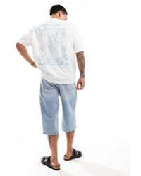 ASOS - T-shirt oversize avec imprimé renaissance au dos - beige - Lyst