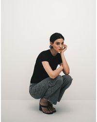 ASOS - Sheer Knit Second Skin T-shirt - Lyst