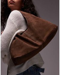 ASOS - Borsa Da Spalla Morbida Media A Trapezio - Lyst