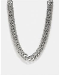 ASOS - Waterproof Stainless Steel Chunky Neck Chain - Lyst